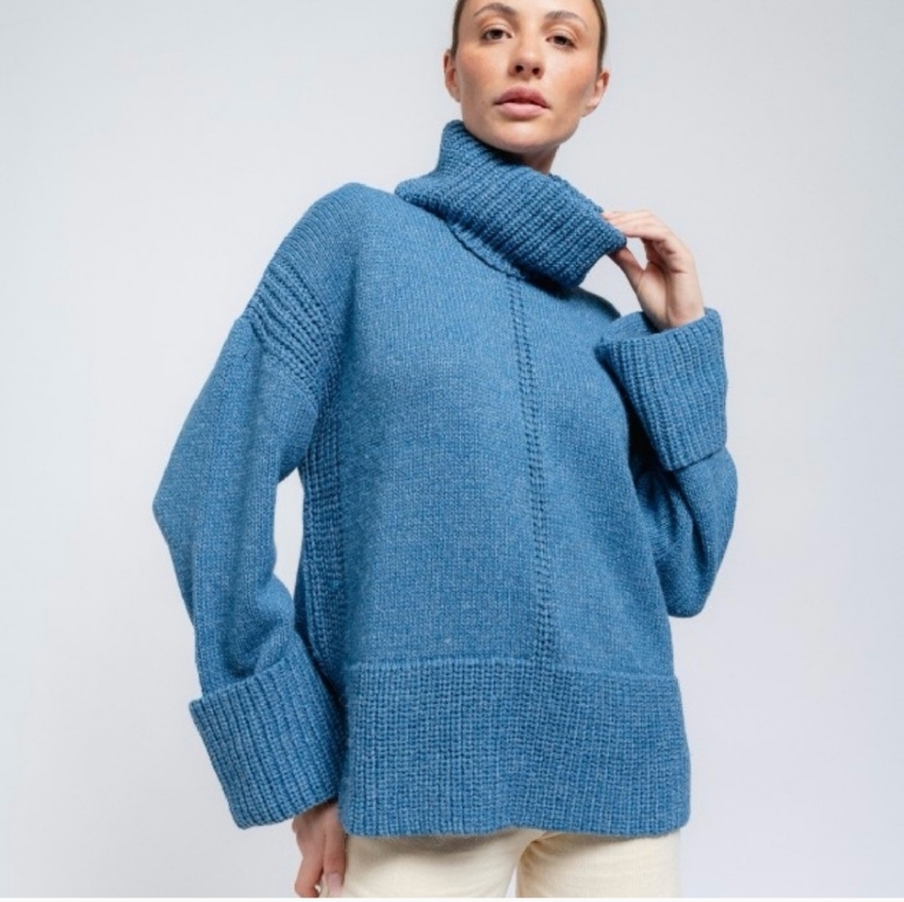 NWOT SMF High Neck Knit Sweater, Size 10/12